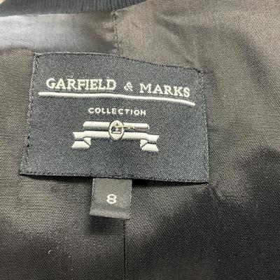 605 Black 2pc GARFIELD MARks Skirt Suit