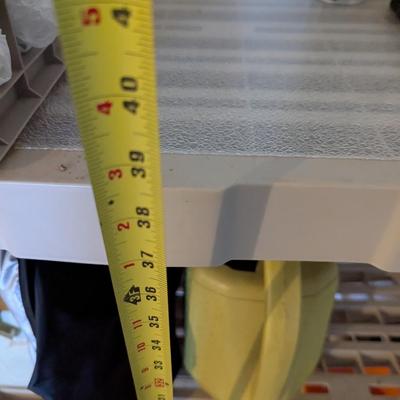 Approx 33" x 38 1/2" x 18" Plastic Shelving Unit Includes Contents