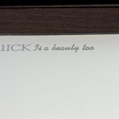 “Buick Is A Beauty Too” Vintage Interior Sun Visor Rear view Mirror