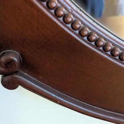 31" x 43" Wooden Oval Wall Mirror Cherry Made In USA
