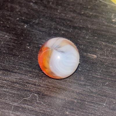 Antique Akro Agate Carnelian Marble