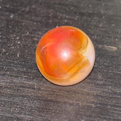 Antique Akro Agate Carnelian Marble