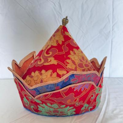 Tibetan Monk Ritual Hat - Made in Nepal (B3-DZ)