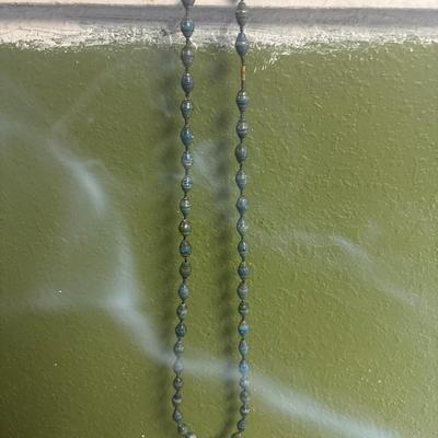 Vintage upcycled paper bead necklace