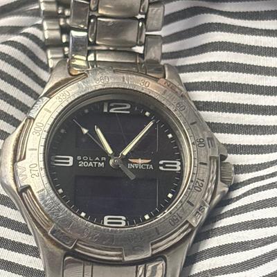 Invicta men’s solar watch (working)