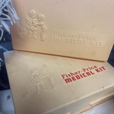 2 antique fisher price medical kits