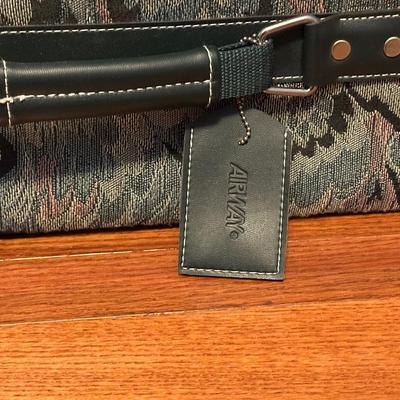 Two Vintage Airway Matching Suitcases with Wheels