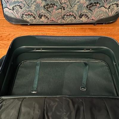 Two Vintage Airway Matching Suitcases with Wheels