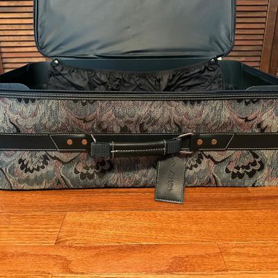 Two Vintage Airway Matching Suitcases with Wheels