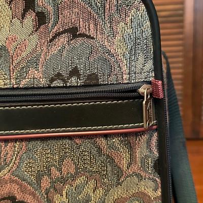 Two Vintage Airway Matching Suitcases with Wheels