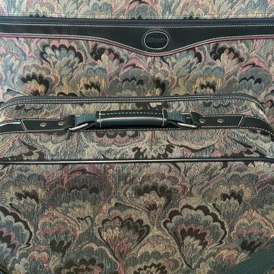 Two Vintage Airway Matching Suitcases with Wheels