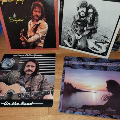 Lot of 4 Jesse Collins Young vinyl records