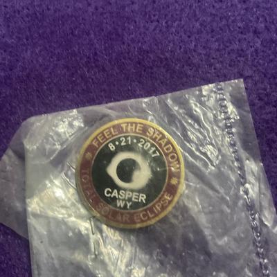 8-21-2017 Eclipse pin Casper Wyoming