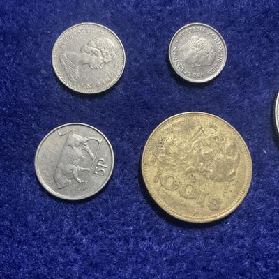 Five Foreign Coins