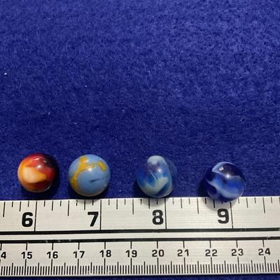 Four Vintage Marbles