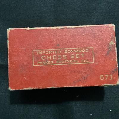 Vintage Wooden Chess Set