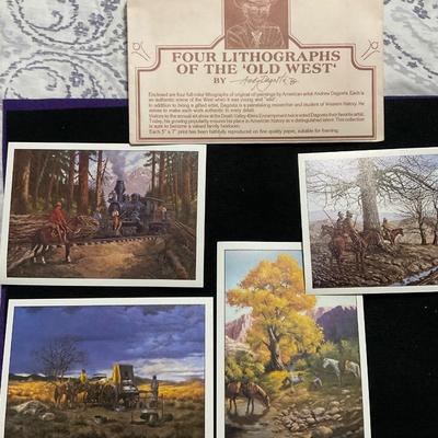 Lithographs of the old west