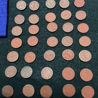 40 World War Two Ration Tokens