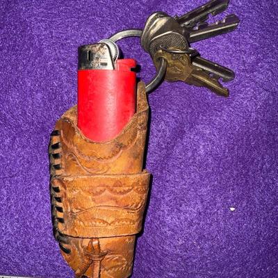 Vintage Bic Lighter leather holster