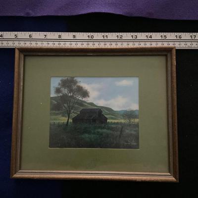 Vintage Harold Shelton Framed Picture.
