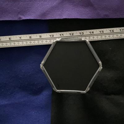 Vintage Sketched and Beveled Glass Jewelry Box.