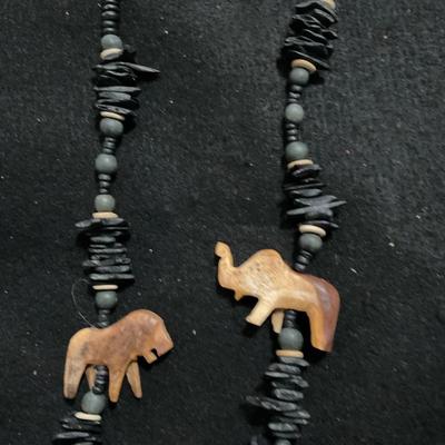 Hand-carved necklace