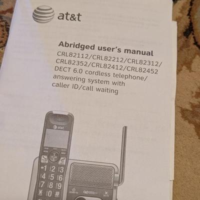 AT&T Abridged Cordless Telephone Answering System