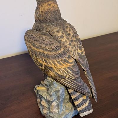 LE #58/1000 Gorham-Daito Hand Painted Hawk Approx 18" Tall