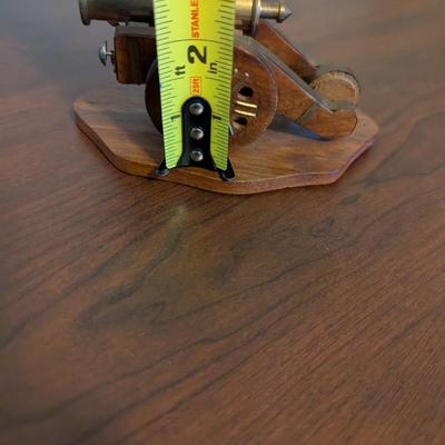 Vintage Brass Cannon Gun Desktop Decor