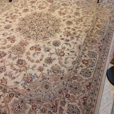 Beige Area Rug Approx 93 1/2" x 116"