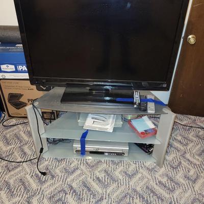 Magnavox dvd and vhs combo, dynex 42" TV and stand