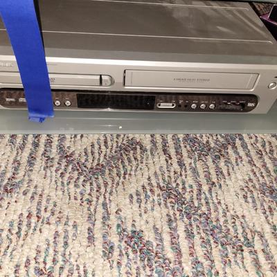 Magnavox dvd and vhs combo, dynex 42" TV and stand