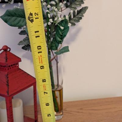 Bird House Lantern & Rose Home Decor