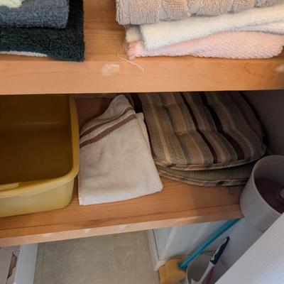 Linen Closet Assortment Of Towels & Linen