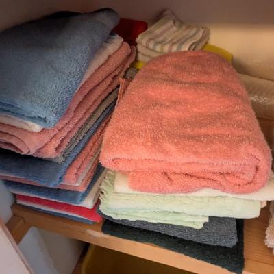 Linen Closet Assortment Of Towels & Linen