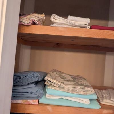 Linen Closet Assortment Of Towels & Linen