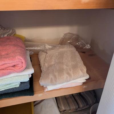 Linen Closet Assortment Of Towels & Linen