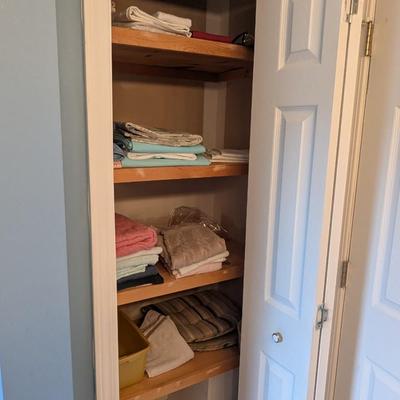 Linen Closet Assortment Of Towels & Linen