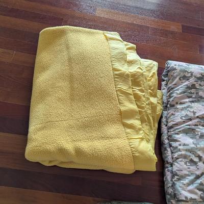 Assortment Of Blankets Quilts & Couch Cover