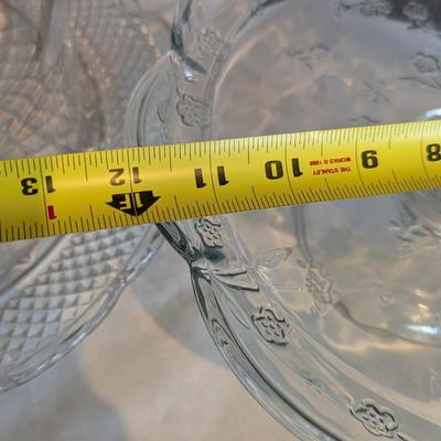 Glass Cake Stand & Dessert Plates