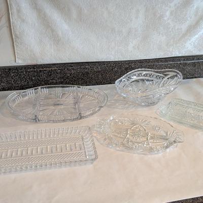 Assortment Of Glass/Crystal Candy Dishes