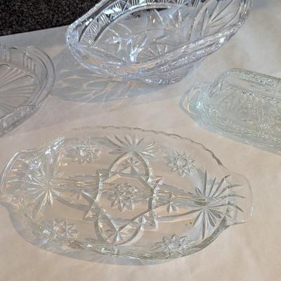 Assortment Of Glass/Crystal Candy Dishes