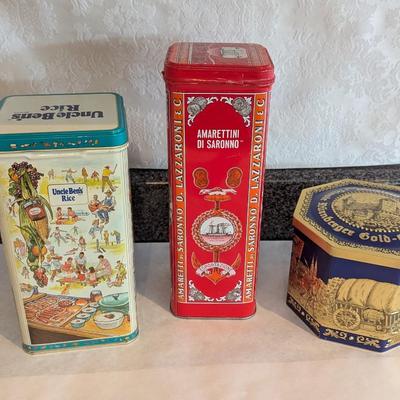 Vintage Tin Cans Uncle Ben's Rice Amarettini