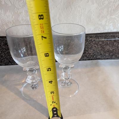 Antique Mickey & Minnie Mouse Wine Glasses