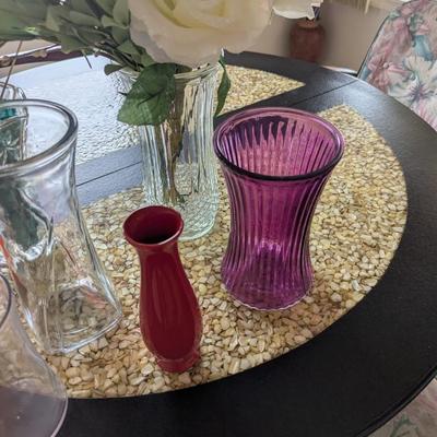 Assortment Of Vases and Artificial Flowers