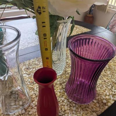 Assortment Of Vases and Artificial Flowers