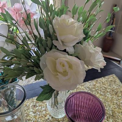 Assortment Of Vases and Artificial Flowers