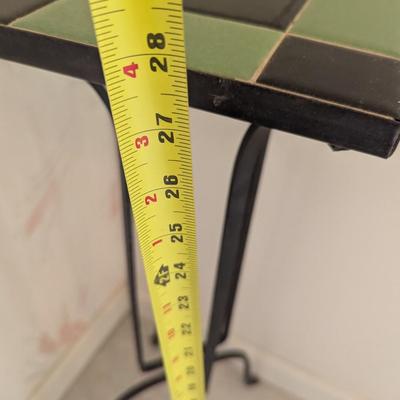 Tiled Plant Stand Table