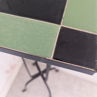 Tiled Plant Stand Table