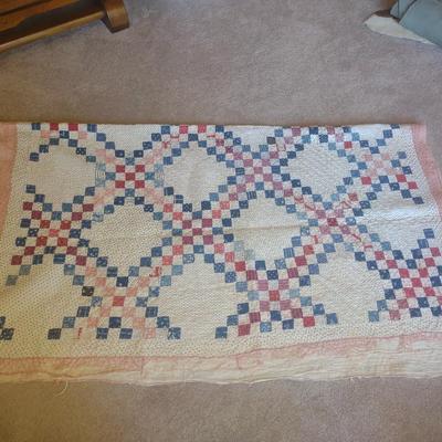HANDMADE QUILT TOP AND QUILT